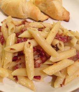 bacon parmesan penne