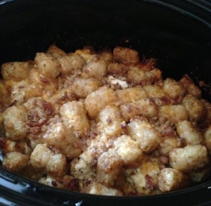 slow cooker chicken tater tot casserole