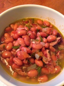 Best Charro Beans served up in a bowl.