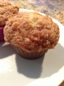 banana crumb muffins