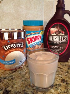 peanut butter cup milkshake