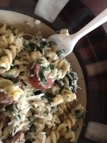 cajun sausage alfredo