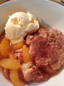 southern peach cobbler