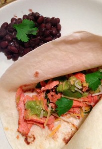 chipotle salmon tacos