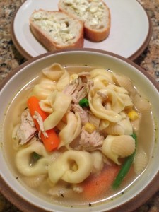 mom’s chicken tortellini soup