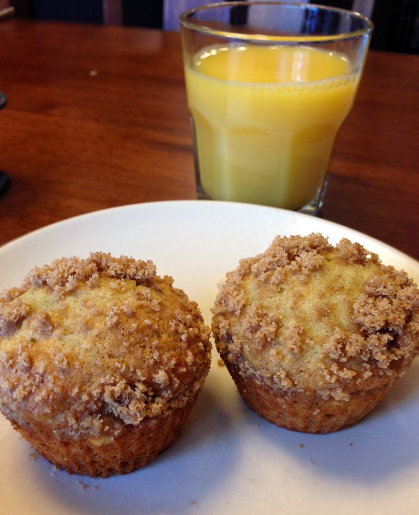 banana streusel muffins