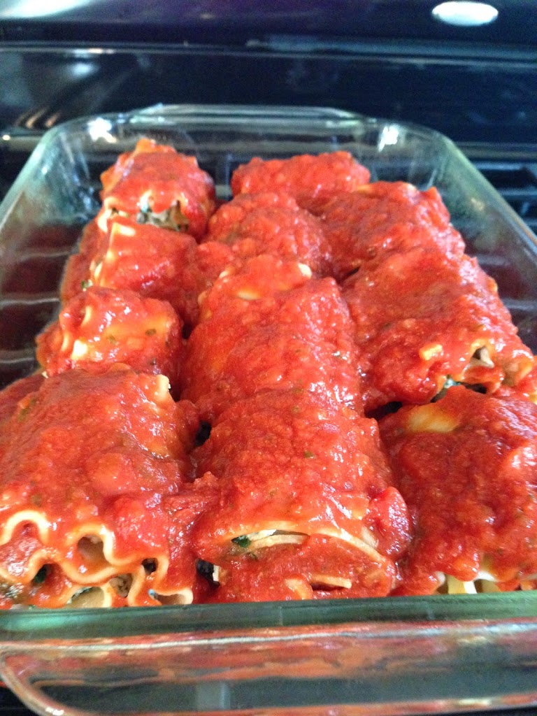 spinach lasagna roll ups