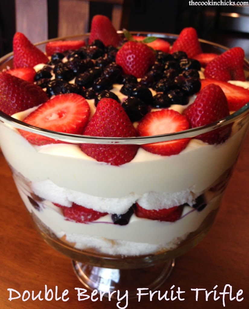 double berry fruit trifle