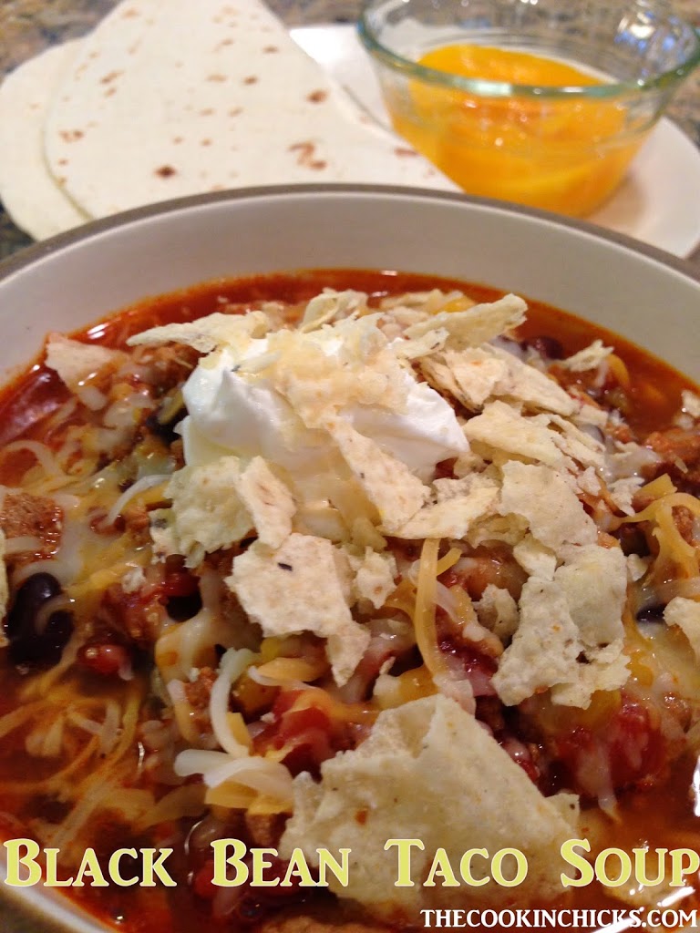 black bean taco soup